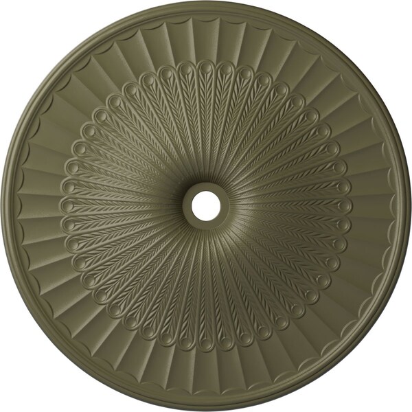 Ekena Millwork Galveston Ceiling Medallion (Fits Canopies up to 5 7/8"), 51"OD x 3 5/8"ID x 3 3/8"P, Spartan Stone CM51GLSSF - main